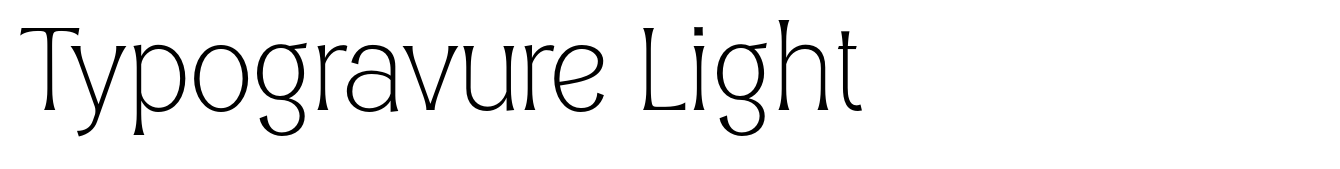Typogravure Light